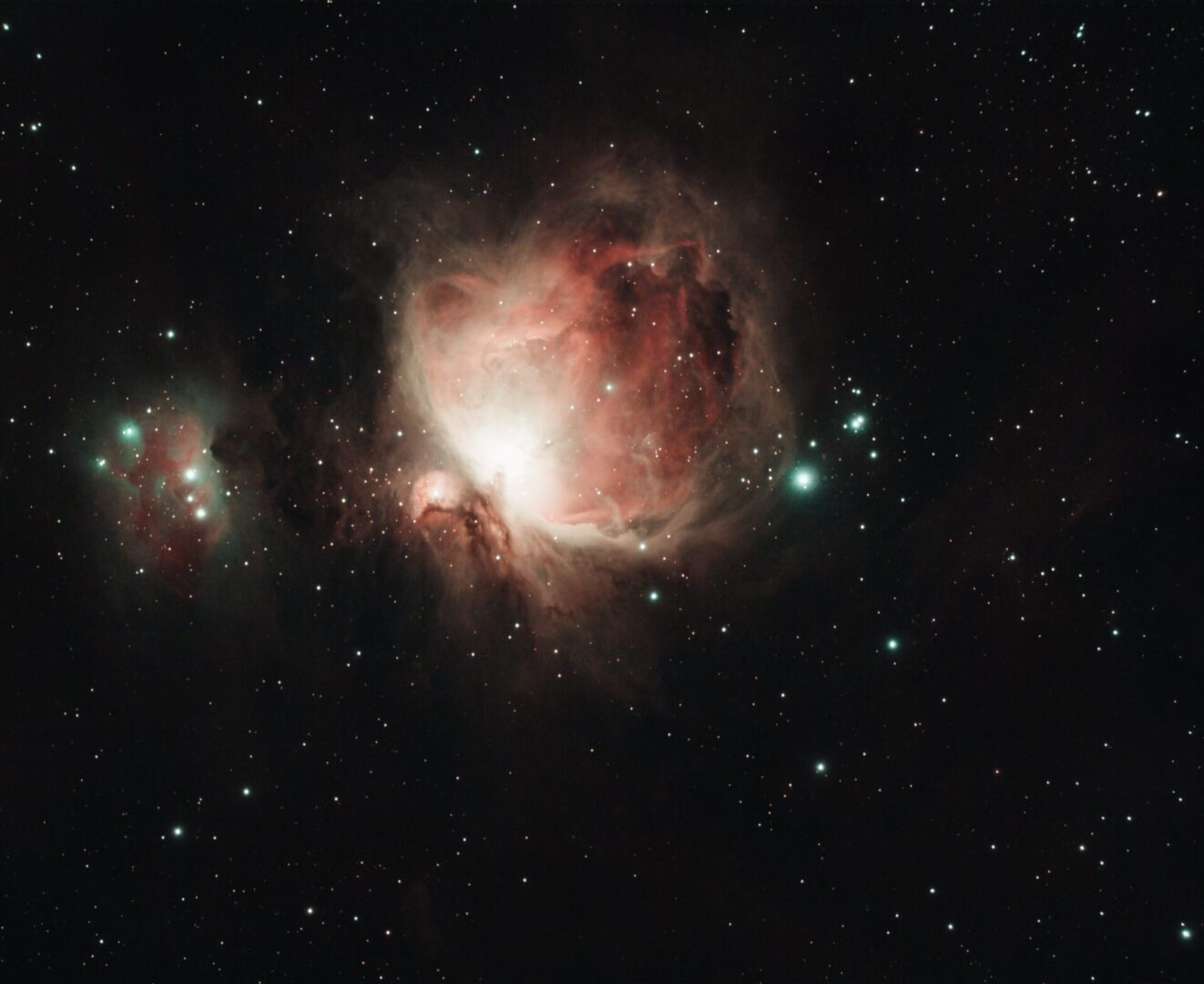 A picture of the orion nebula taken by nasa.